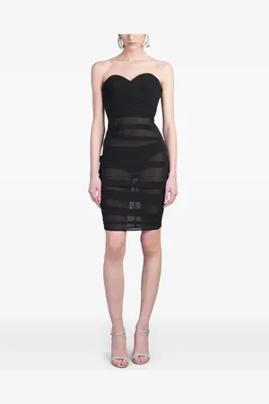 ALEX PERRY Schulterfreies transparentes Kleid