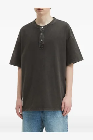 Musium Div. Oversized-T-Shirt mit Knopfdetail