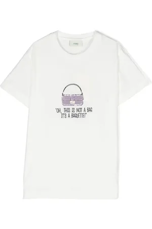Fendi T-Shirt mit Stickerei