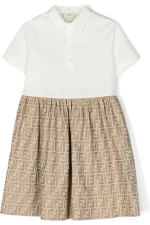Fendi Ausgestelltes Kleid aus FF-Jacquard