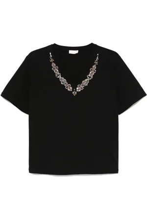 Liu Jo T-Shirt mit Perlenverzierung