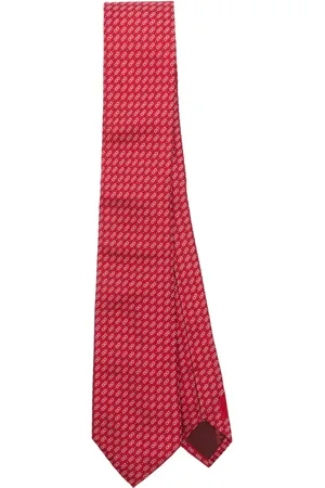 Salvatore Ferragamo Krawatte aus Gancini-Jacquard