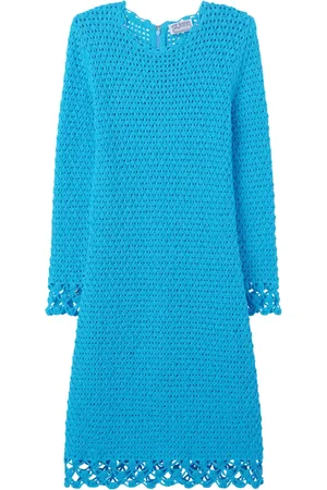 ST. JOHN Re-Edition Boucle-Kleid mit Rüschen