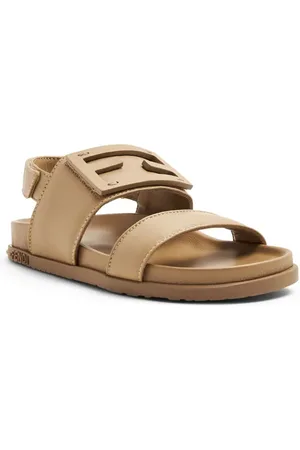 Fendi Sandalen mit Logo-Patch