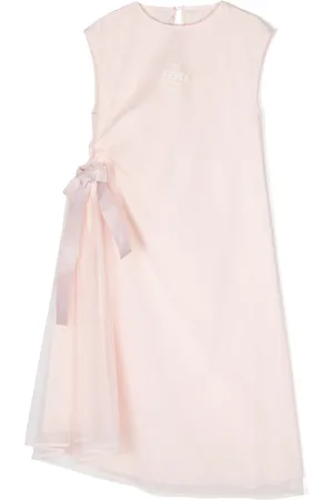 Fendi Gerafftes Kleid mit Schleifendetail