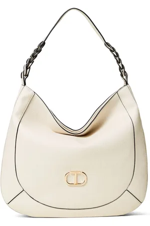 Twin-Set Schultertasche mit Logo-Applikation
