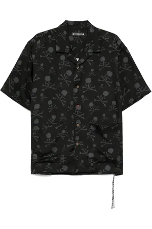 MASTERMIND JAPAN Seidenhemd mit Totenkopf