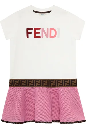 Fendi Kleid in Colour-Block-Optik