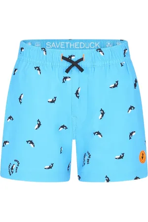 save the duck Badeshorts mit Wale-Print