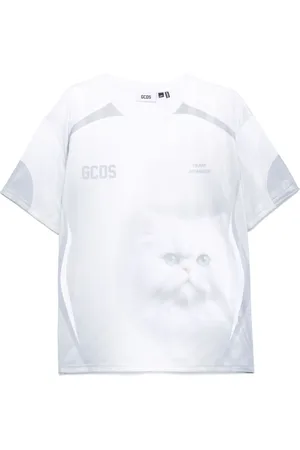 GCDS T-Shirt mit Fußball-Print