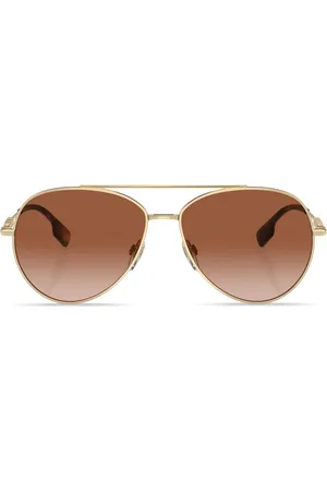 Burberry Pilotenbrille mit Logo-Schild