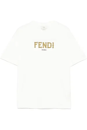 Fendi T-Shirt mit Logo-Stempel