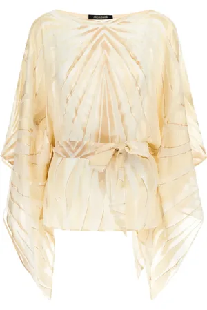Roberto Cavalli Klassische Satinbluse