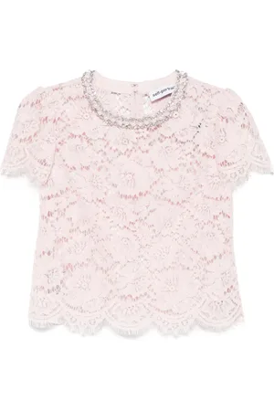 Self-Portrait Top mit Spitze
