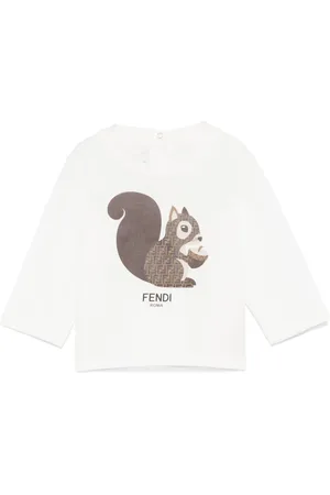 Fendi T-Shirt mit Eichhörnchen-Print