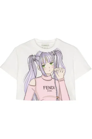 Fendi T-Shirt mit Logo-Print