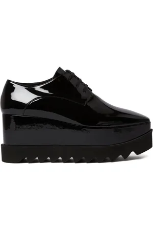 Stella McCartney Elyse Shiny Oxford-Schuhe 80mm