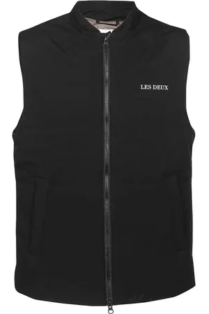 Les Deux Weste mit Logo-Print