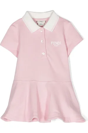 Fendi Kleid mit Logo-Stickerei