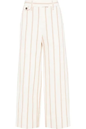 Brunello Cucinelli Gestreifte Wide-Leg-Hose