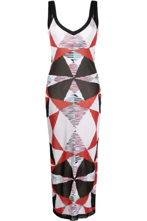 Missoni Maxikleid mit Intarsienmuster