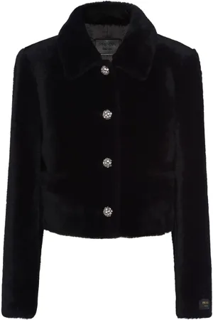 Prada Cropped-Jacke aus Shearling