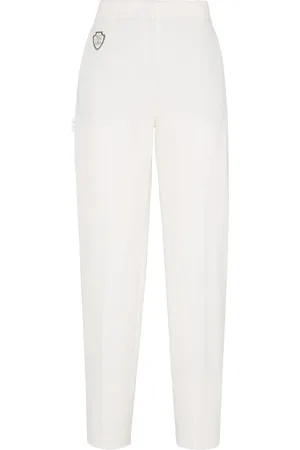 Brunello Cucinelli Hose mit Logo-Patch