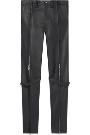Courrèges Lederhose mit Reißverschlüssen