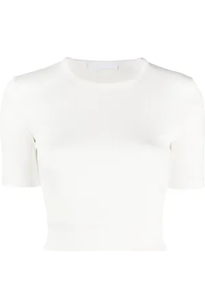 Helmut Lang Geripptes Cropped-Top