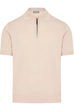 CANALI Poloshirt mit Reißverschluss