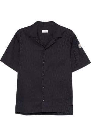 Moncler Jacquard-Hemd mit Monogrammmuster