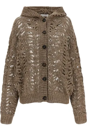 Brunello Cucinelli Foliage Lace Cardigan