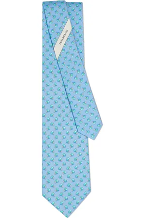 Salvatore Ferragamo Seidenkrawatte mit Fußball-Print