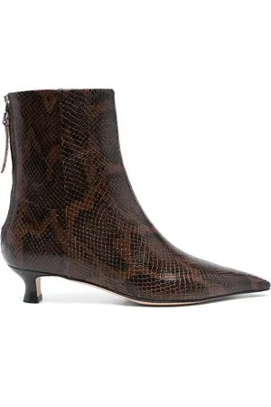 Aeyde Stiefel mit Schlangen-Print 40mm