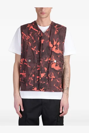Stone Island Camouflage-Weste mit Kompass-Patch