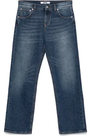 GRIFONI Jeans mit Logo-Patch