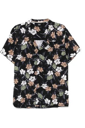HUGO BOSS Hemd mit Blumen-Print