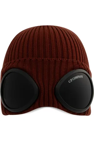 C.P. Company Gerippte Goggle Beanie