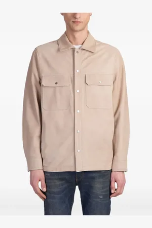 SALVATORE SANTORO Klassische Lederjacke
