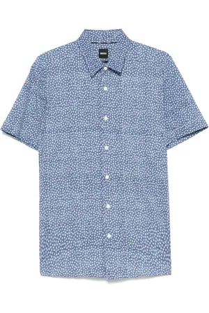 HUGO BOSS Hemd mit Blumen-Print