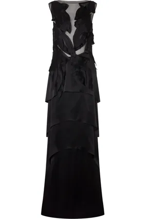 Alberta Ferretti Maxikleid mit Einsätzen
