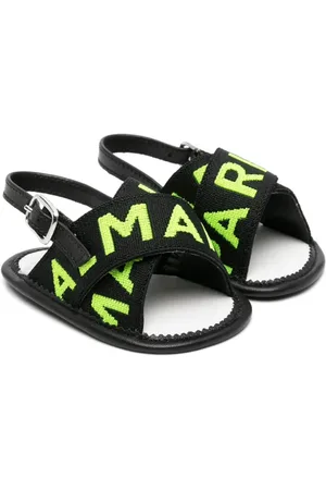 Balmain Slingback-Sandalen mit Jacquard-Logo