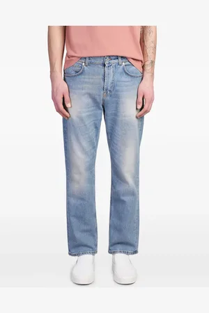 GRIFONI Jeans mit Logo-Patch