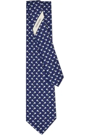 Salvatore Ferragamo Seidenkrawatte mit Fußball-Print