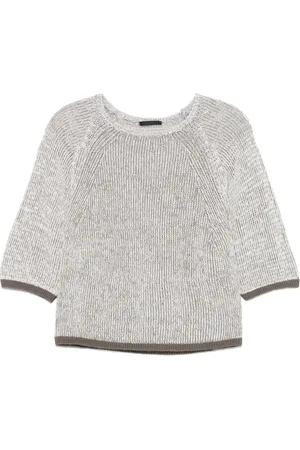 TRANSIT Pullover mit Kontrastdetail