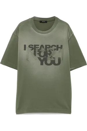 Nº21 T-Shirt mit Slogan-Print