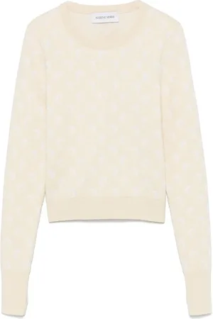 Marine Serre Pullover aus Mond-Jacquard