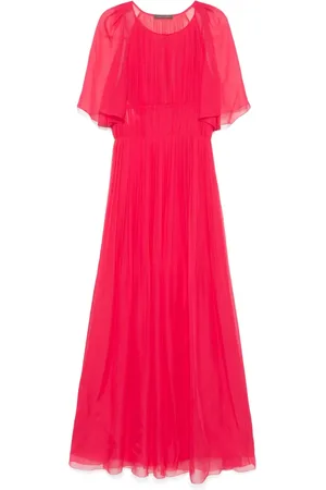 Alberta Ferretti Plissiertes Maxikleid
