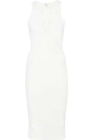 Elisabetta Franchi Midikleid aus geripptem Strick
