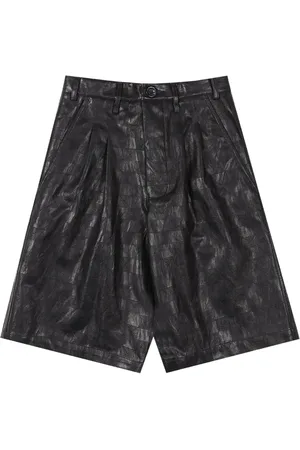 SONG FOR THE MUTE Karierte "Black" Shorts